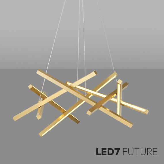 Loft Industry Modern - Cross Chandelier